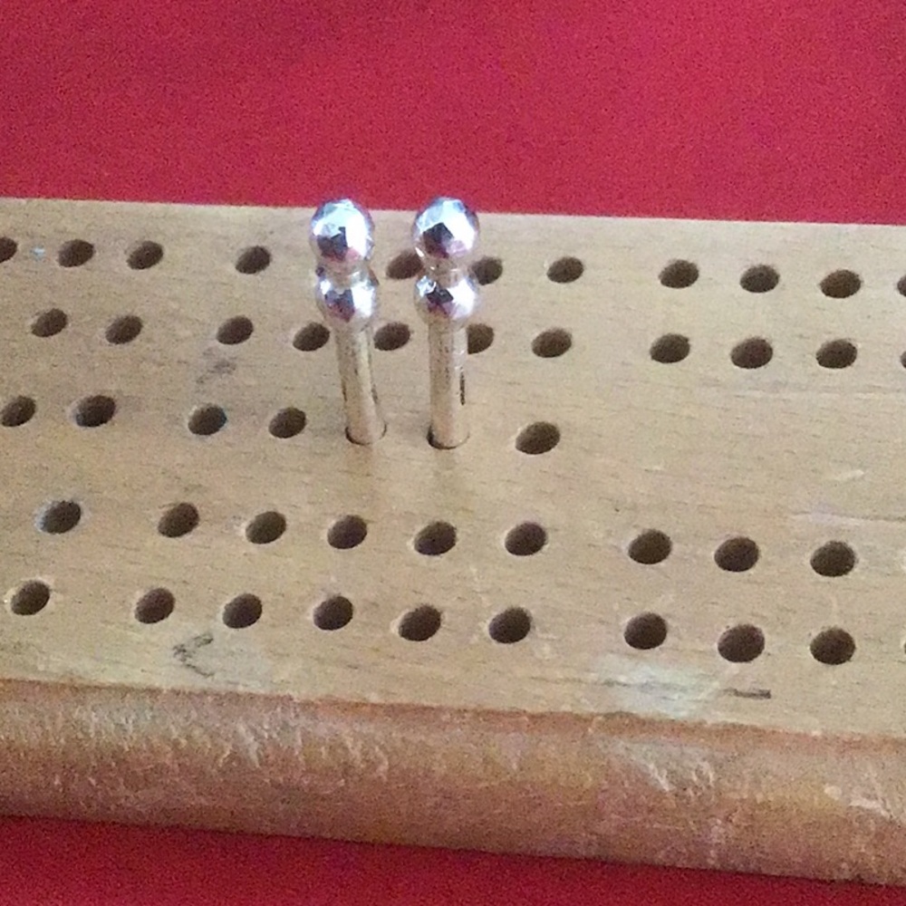 925 Sterling silver Cribbage Board Pegs (board not included)